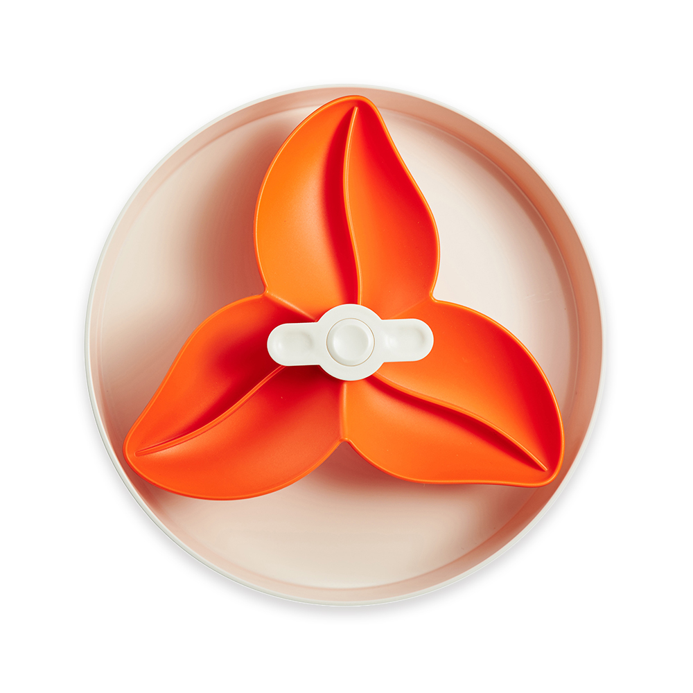 旋轉益智慢食碗-九重葛